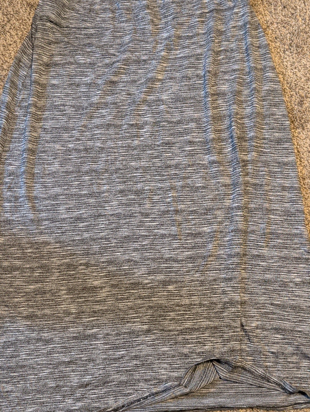 Jade Charcoal Ribbed Knit Maxi Skirt